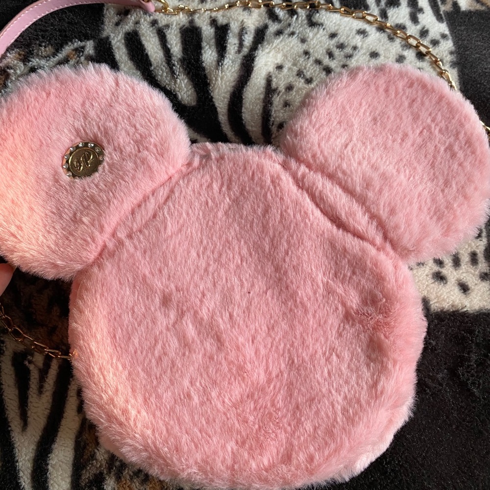 Fluffy Pink Mickey Purse